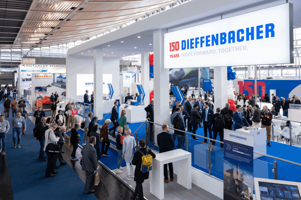 Không gian trưng bày sản phẩm ở triển lãm LIGNA HANNOVER 2025