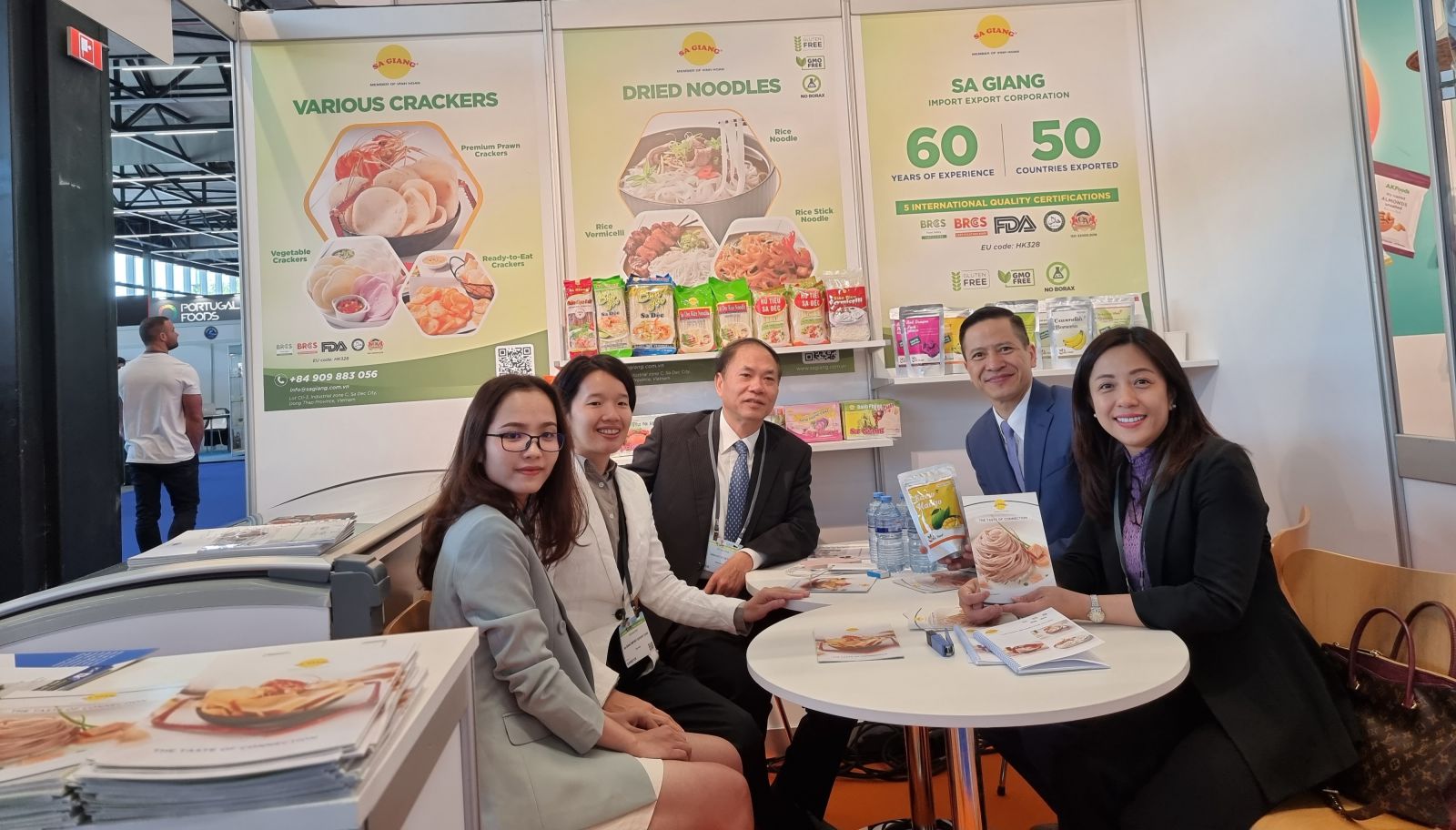 Khu gian hàng quốc gia Việt Nam tại hội chợ PLMA World of Private Label 2022 ở Amsterdam