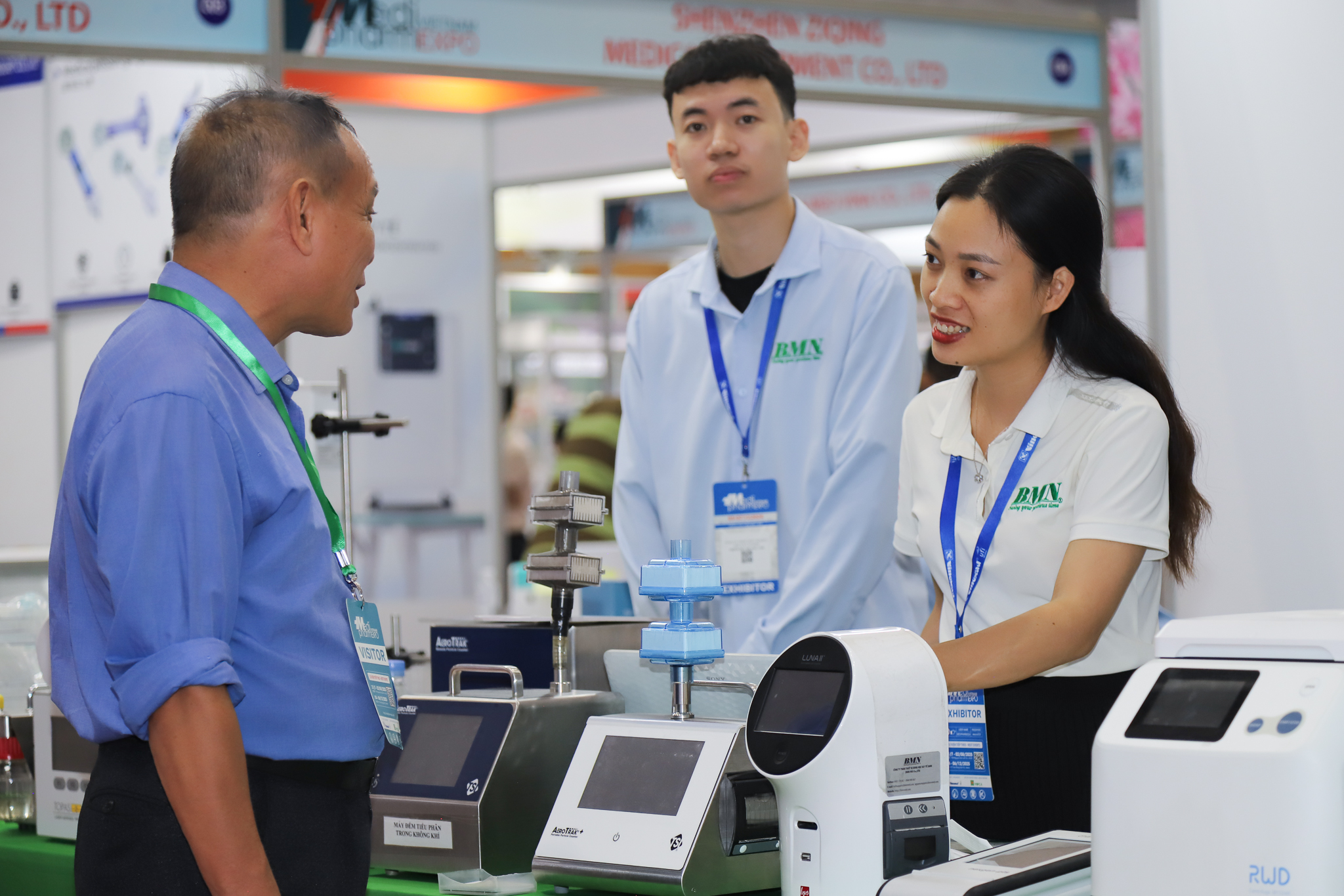 Booth showing care and rehabilitation products, photo from the VIREC exhibition website