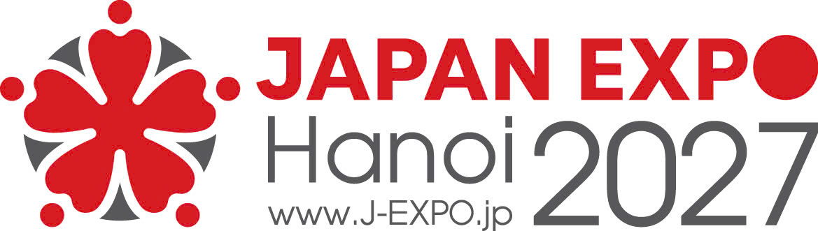 Official logo of JAPAN EXPO @ Hanoi 2027 (J-EXPO), a trade fair for Japanese products in Vietnam