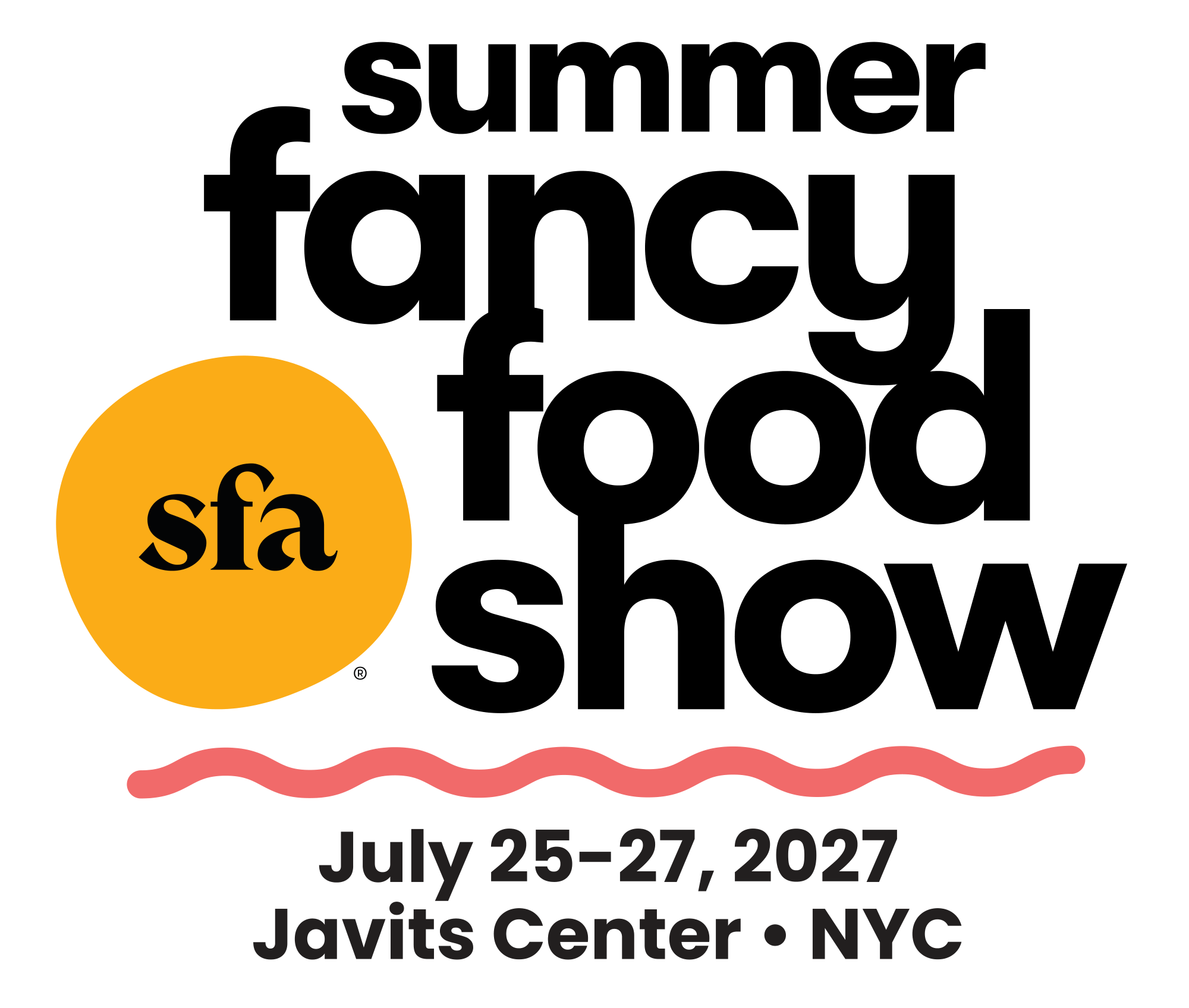 Logo chính thức Summer Fancy Food Show 2027 tại New York do Specialty Food Association công bố