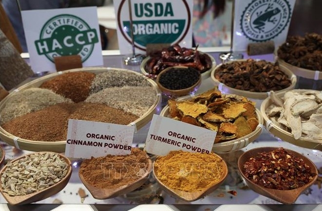 Gia vị hữu cơ của doanh nghiệp Việt Nam trưng bày tại gian hàng Việt Nam, BIOFACH 2026