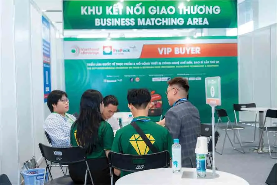 Business matching area with buyers and exhibitors at Vietfood Ho Chi Minh City 2026