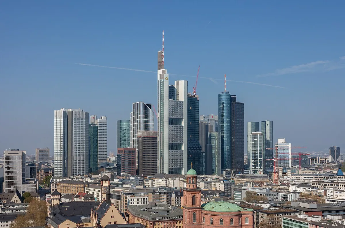 Các toà nhà chọc trời ở trung tâm Frankfurt