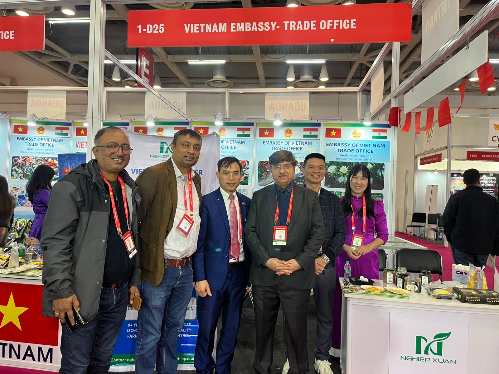 Đoàn doanh nghiệp Việt Nam tham gia hội chợ Indusfood 2026 cùng Thương vụ Việt Nam tại Ấn Độ