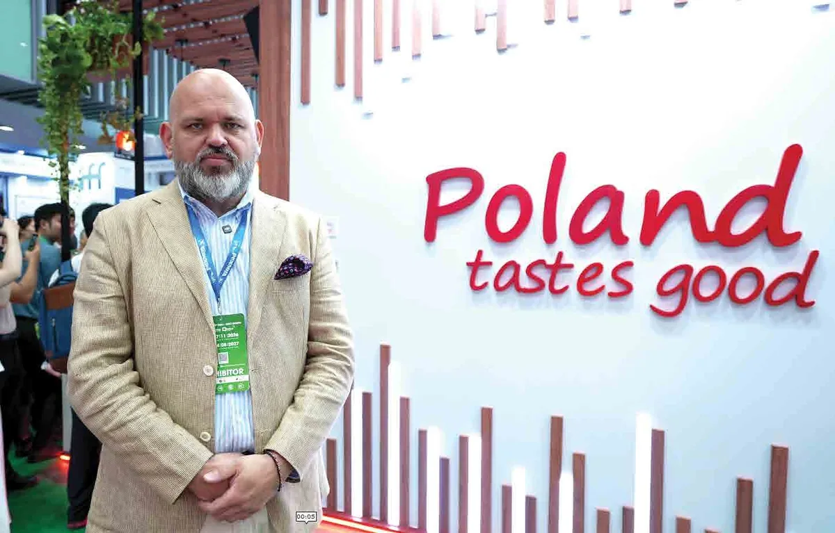 Polish exhibitor at the Poland Tastes Good pavilion, Vietfood Ho Chi Minh City 2026