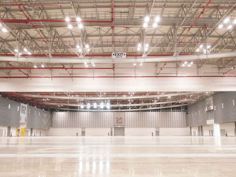 Interior of Exhibition Hall B at the Saigon Exhibition and Convention Center