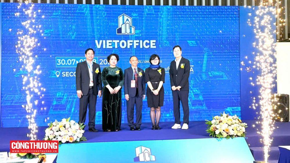 Opening of VietOffice 2026 at the Saigon Exhibition and Convention Center, Ho Chi Minh City, 30 July 2026